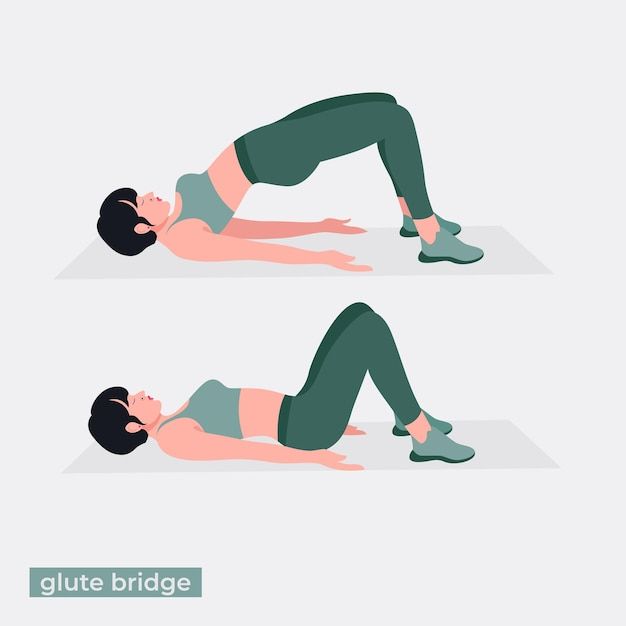 Glute Bridges--7 Simple Full Body Home Workouts for Beginners Without Equipment