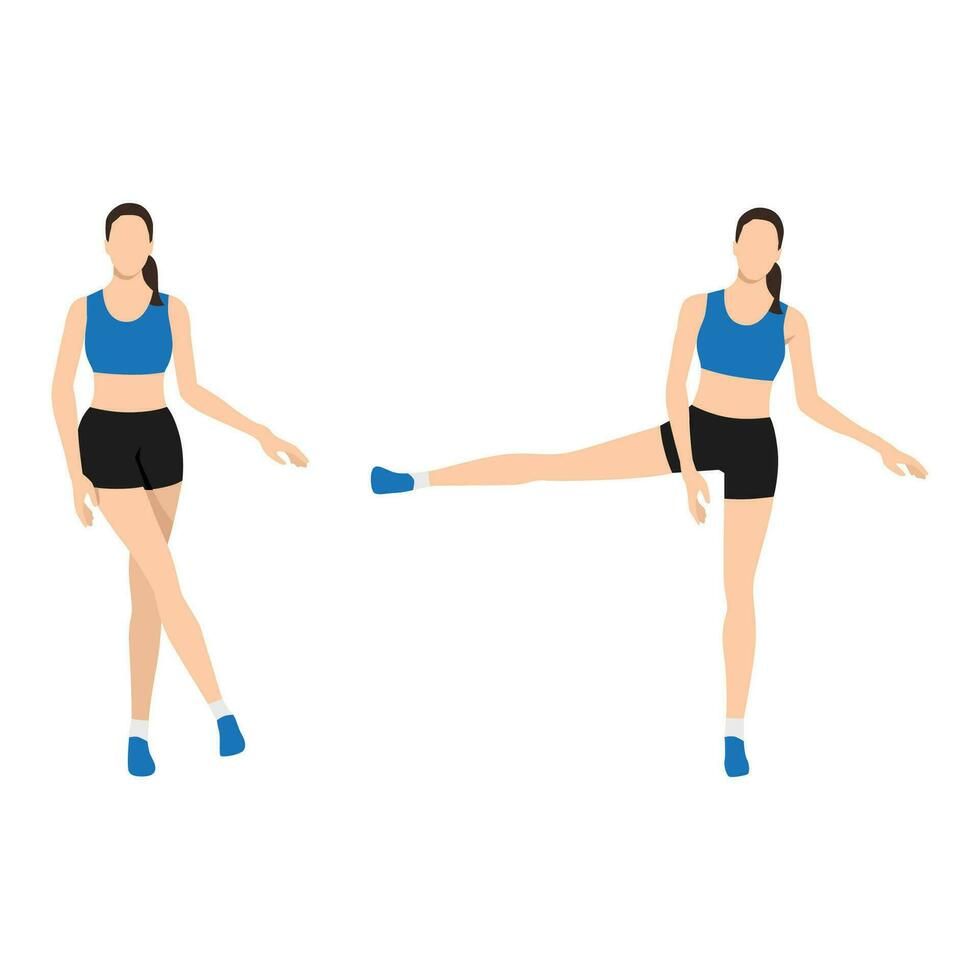 Core and Glutes Workout for Beginners --s tanding glute exercise at home