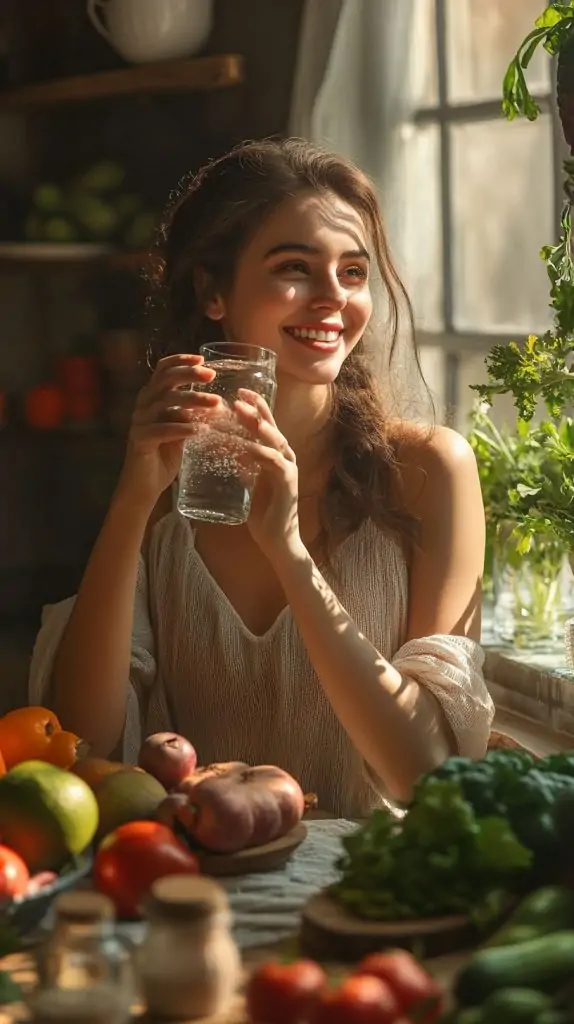 “Hydration to reduce belly fat”