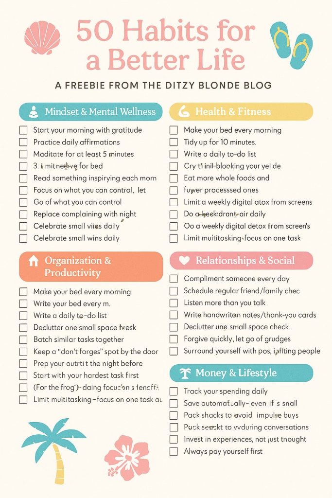 9 Habit Tracking Tips to Build a Fitness Journal or Checklist