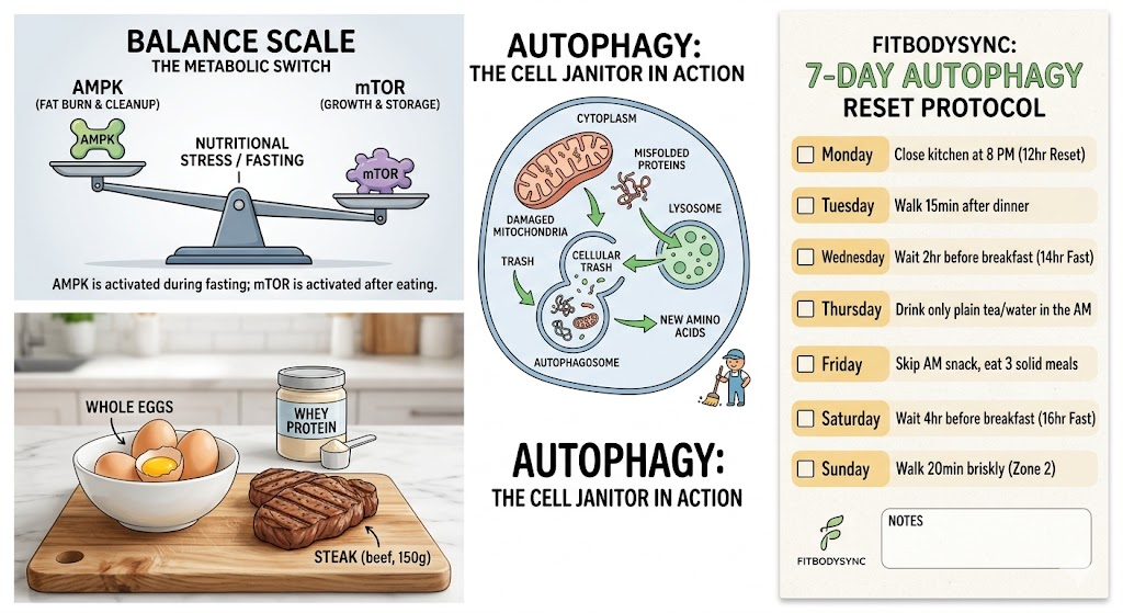 AMPK vs mTOR: Balancing Growth and Repair for Longevity